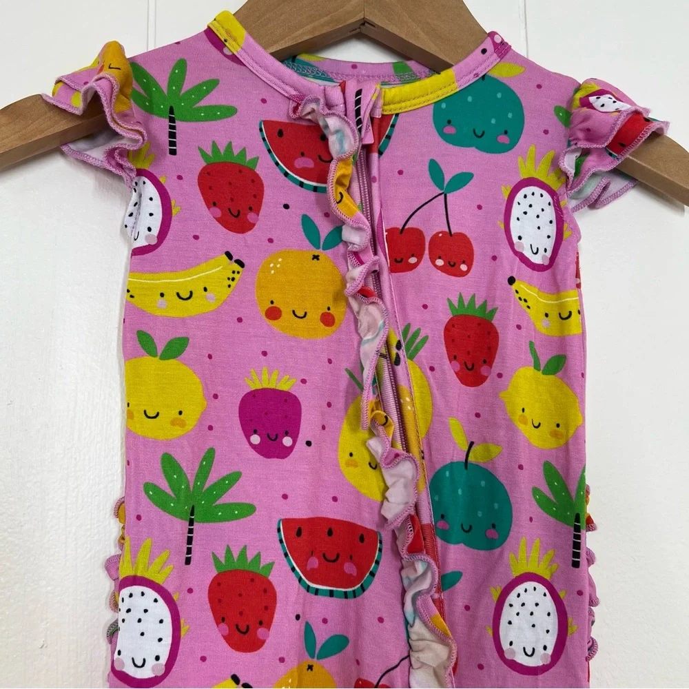 Bums & Roses Little Bum Bums Fruit Sleeveless Ruffle Romper